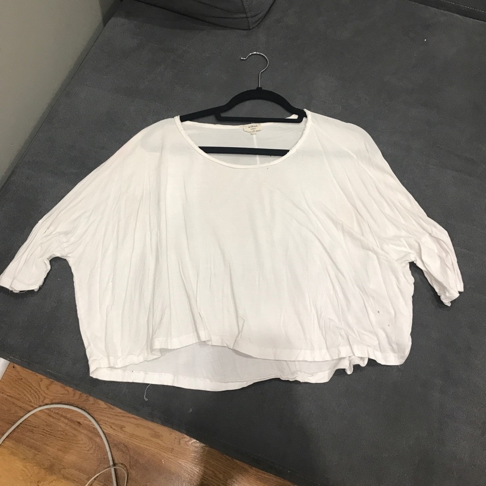 White used Wilfred crop top