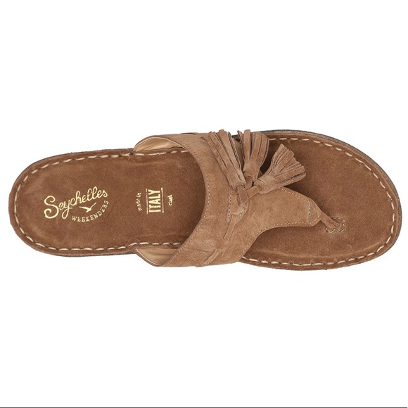 NIB Front Tassel Detail Platform Slide Sandal - Picture 7 of 7