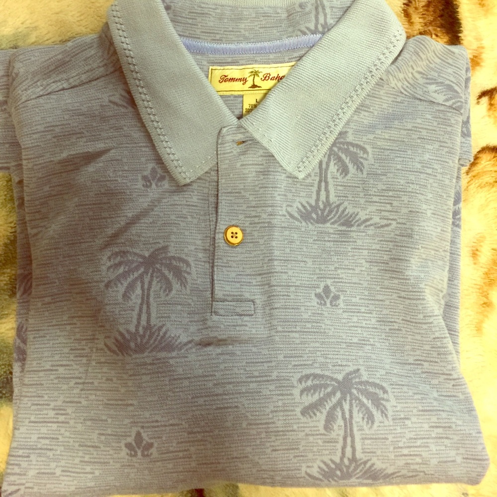 Tommy Bahama 70% silk polo shirt!!