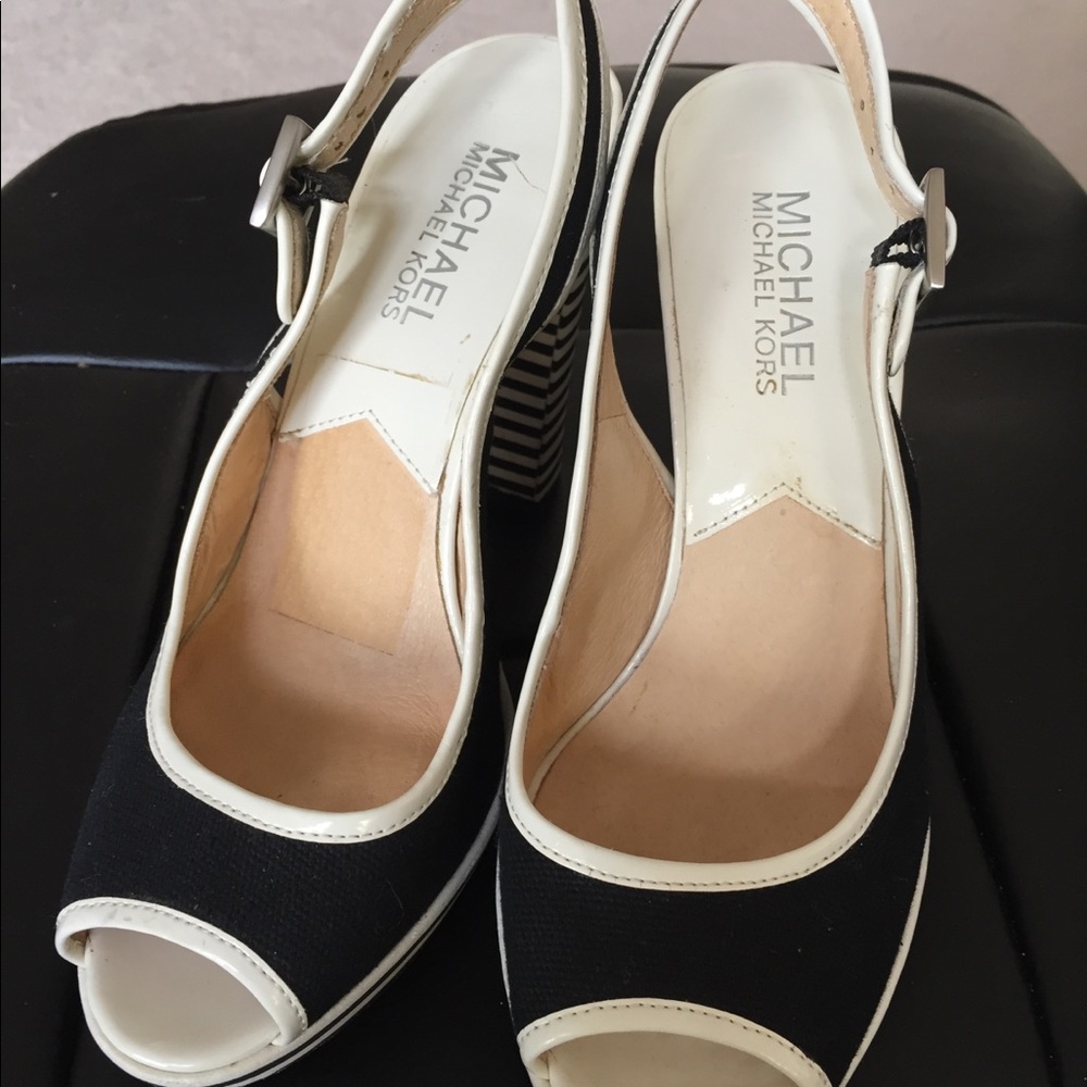 Blue Michael kors high heels