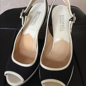 Blue Michael kors high heels