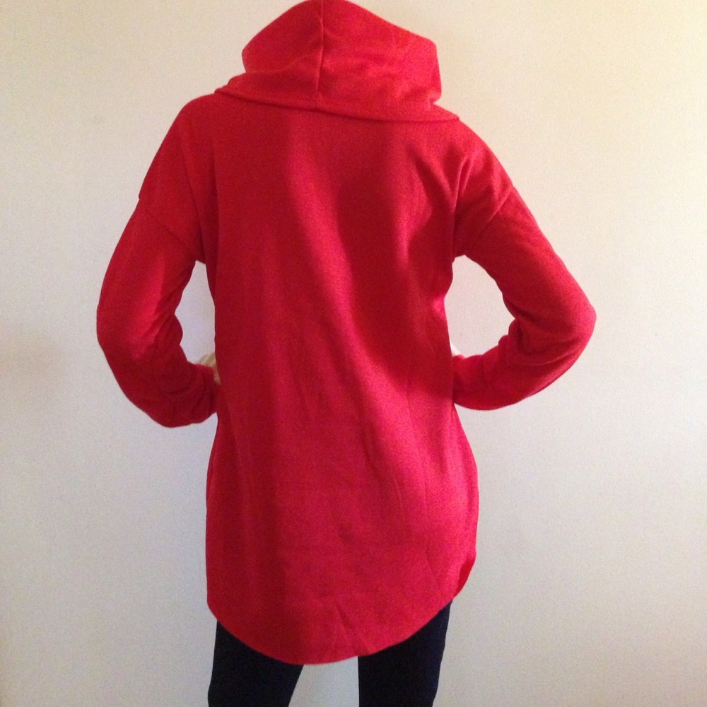 2 LEFT! Unique Cowl Neck Sweatshirt. - Picture 2 of 5