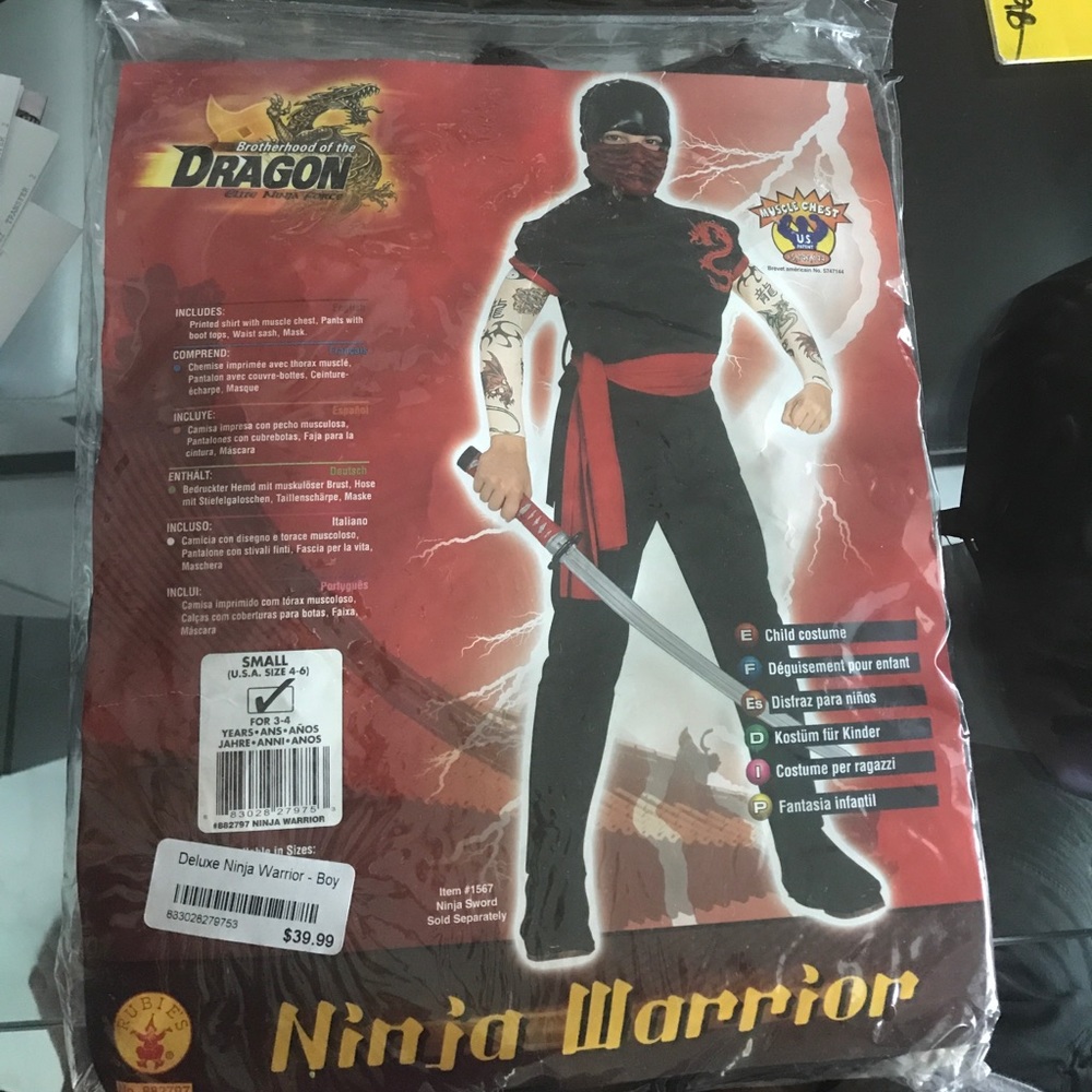 Ninja Warrior child costume