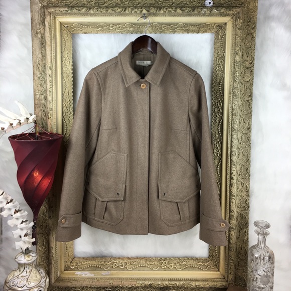 J. Crew Other - J Crew Wool Car Coat x Flight Camel Tan Jacket