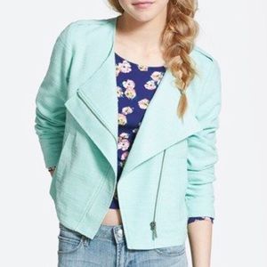 Stoosh Sea Foam Green Asymmetrical Jacket