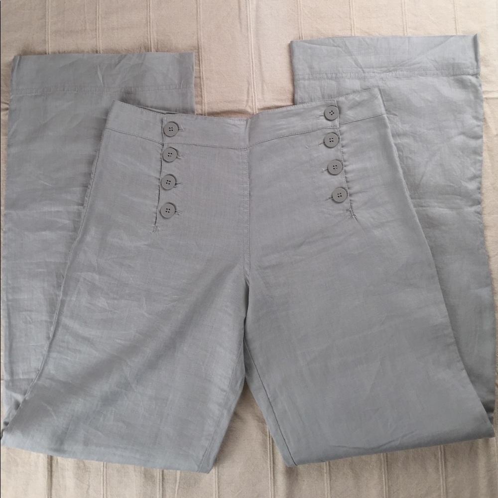Max Studio wide leg linen pants, size 8