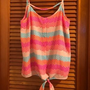 Candies front tie tank top