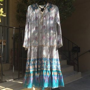 Beautiful Vintage Indian Gauze Dress 70s