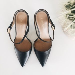 calvin klein pointed black heels 6 calvin klein pointed black heels 6