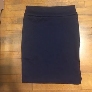 Navy Blue Pencil Skirt