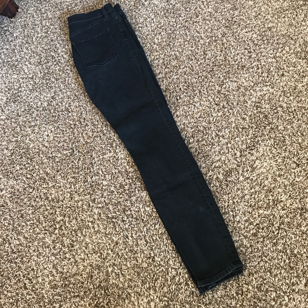 High waisted skinny jeans