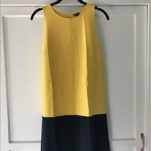 Ann Taylor A-Line Two-tone Dress