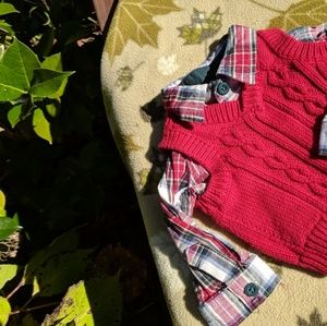 NB Vest & Collared Shirt! Never Worn!!!