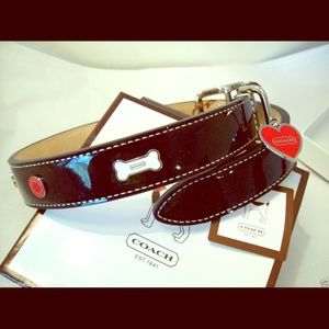 Coach Dog Collar and Matching Leash