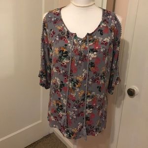 Pretty Democracy floral  print blouse