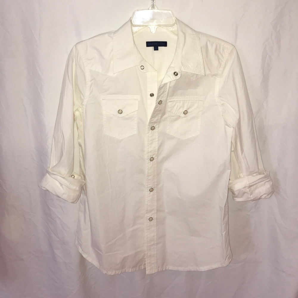 Martin + Osa White Western Shirt