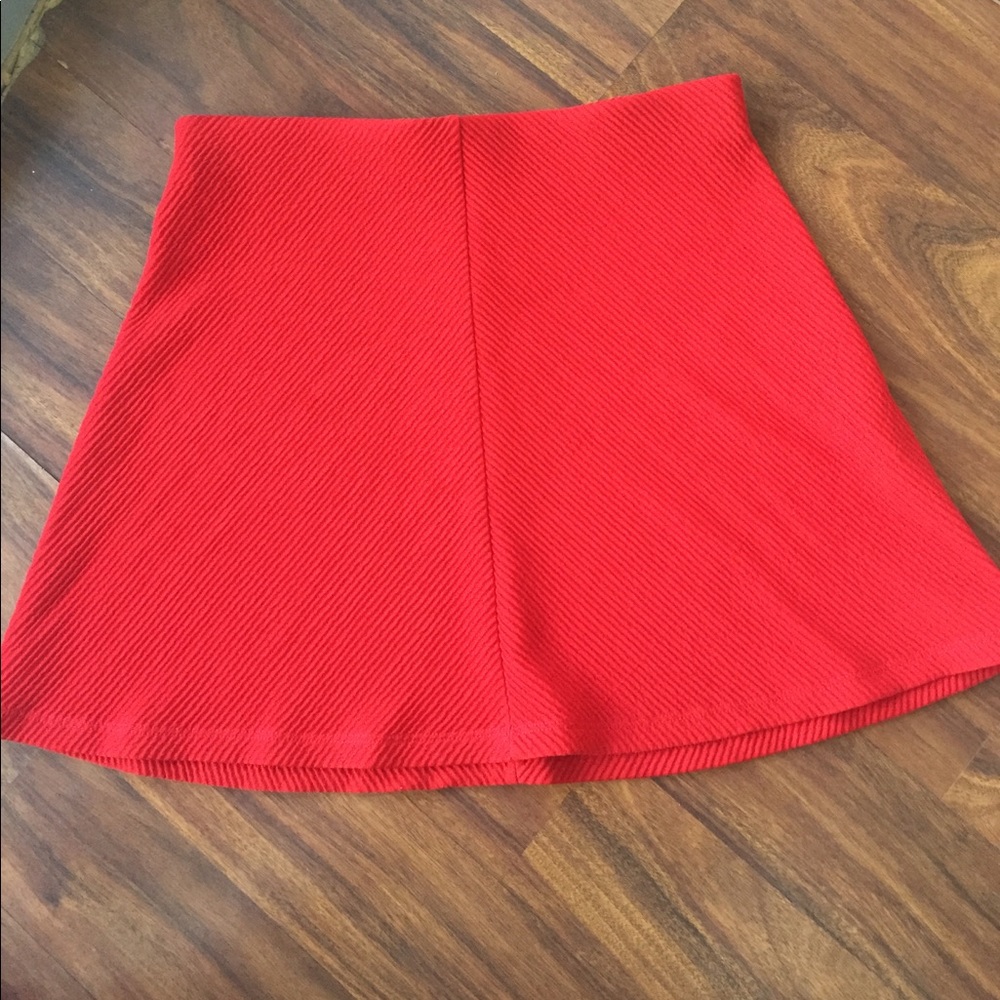 Red Zara skirt