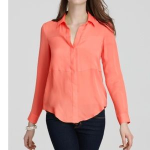 THEORY NWT Durlia silk shirt