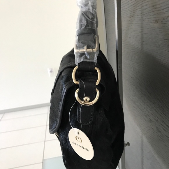 Charles David Haircalf flapbag. Designer Direct. - Picture 2 of 7