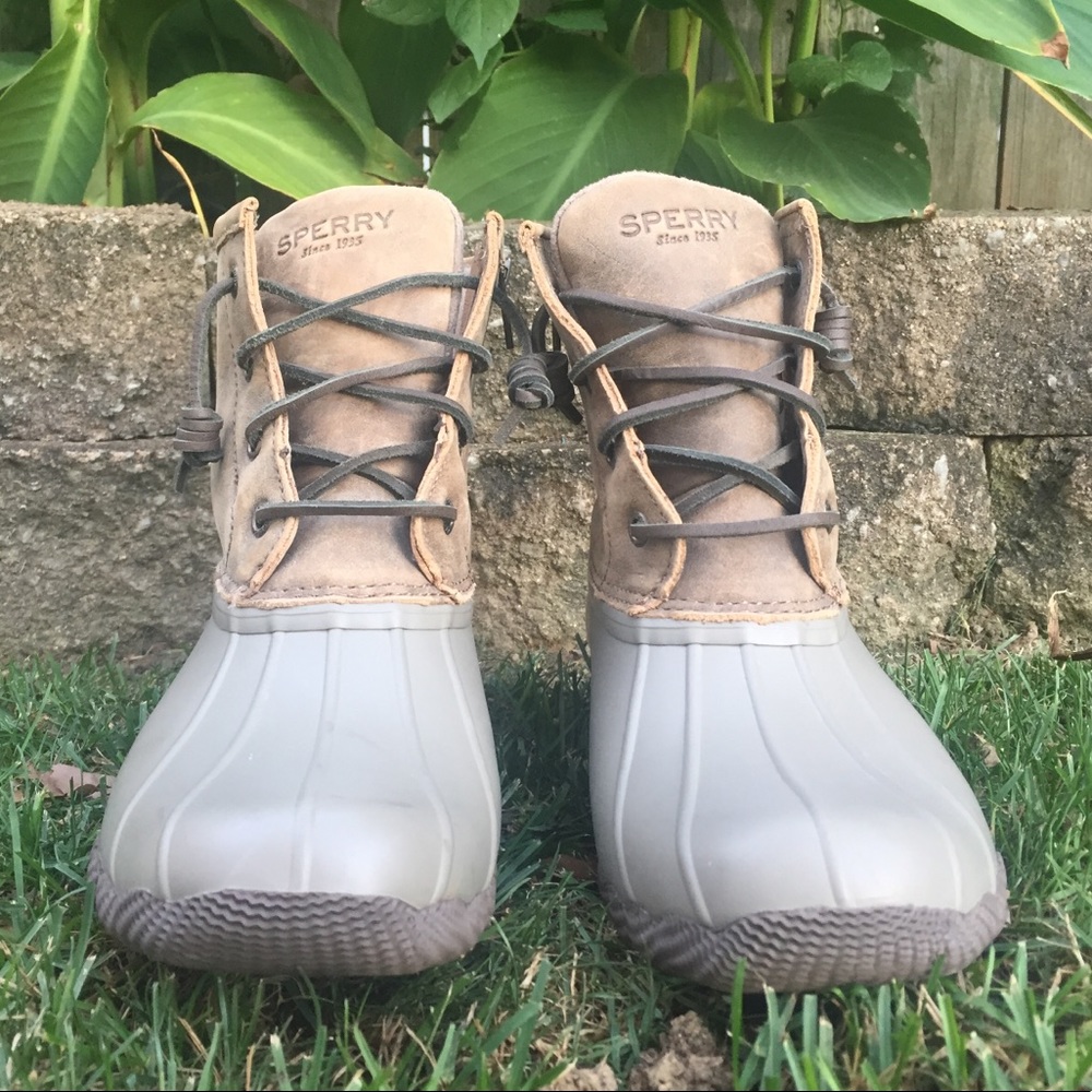 Sperry Ducts Boots. Size runs big.
