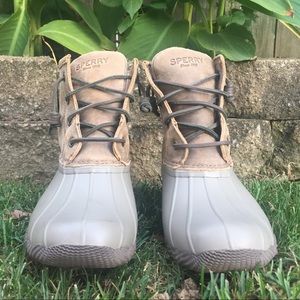 Sperry Ducts Boots. Size runs big.
