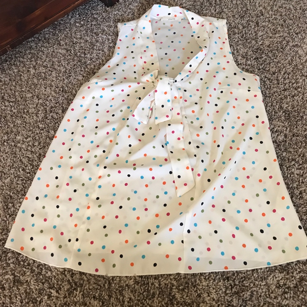 Polka dot blouse