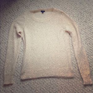 Sparkly beautiful Ann Taylor Light Sweater