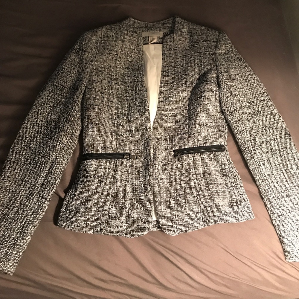 H&M collarless blazer