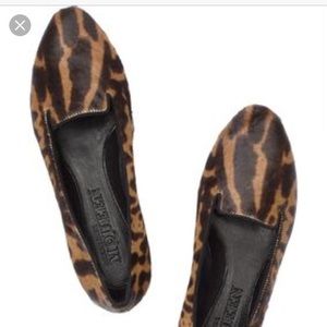 Alexander McQueen leopard loafers 37