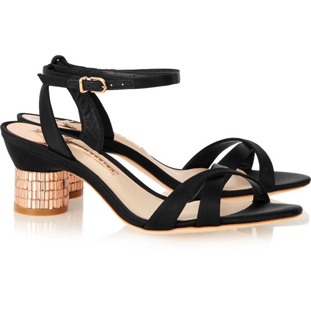 Sophia Webster Elegant satin low heel sandal