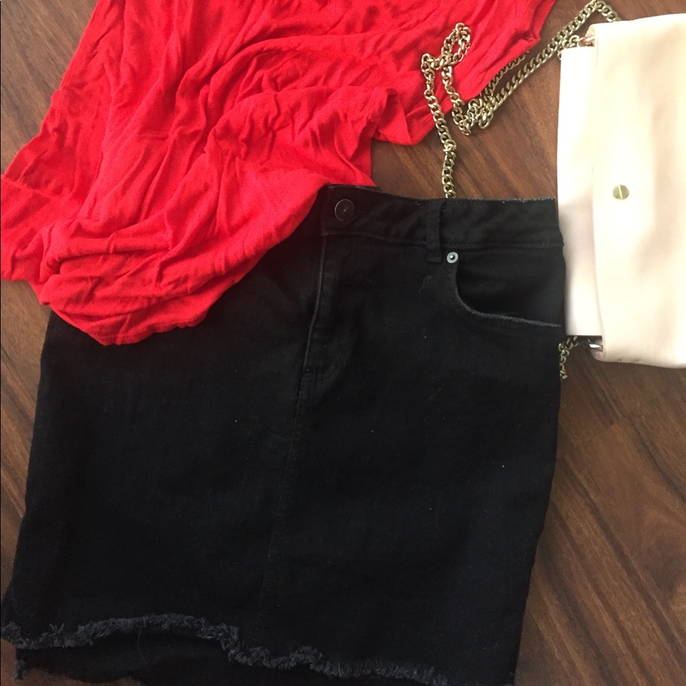 Black H&M Jean skirt