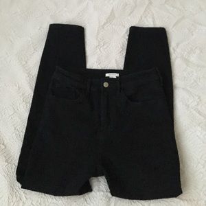 F21 High Waisted Black Denims