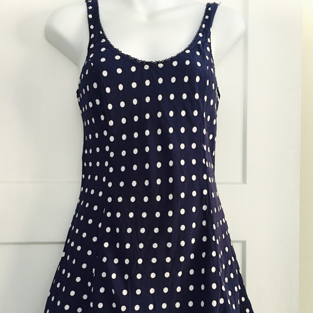 A & F polka dot slip dress
