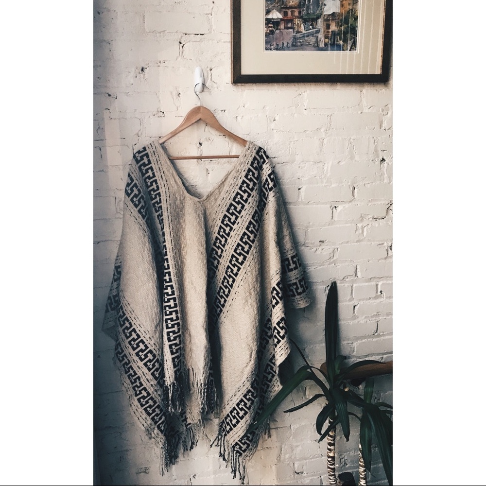 Free People Knit Poncho