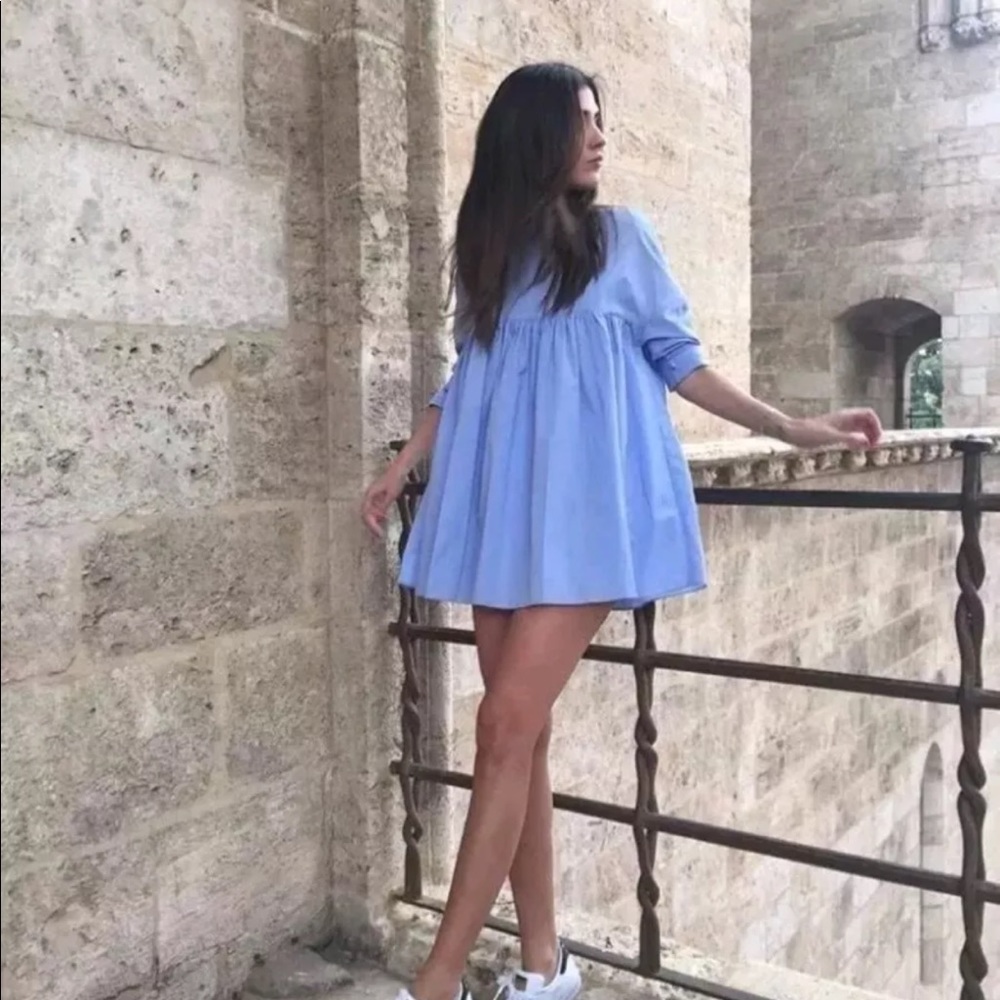 Zara poplin dress
