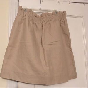 J. Crew tan skirt with pockets!