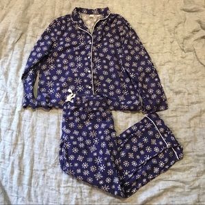 Old Navy Navy Blue Snowflake PJ set❄️❄️❄️❄️