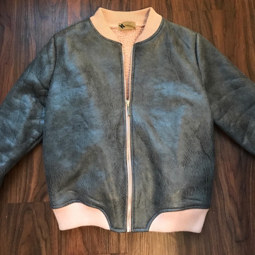 LF rare grey and pink bomber jacket