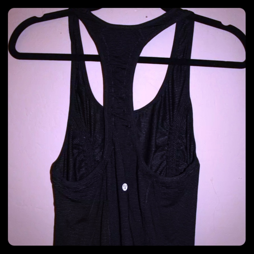 LULULEMON wanna run cinched tank ruching & toggle