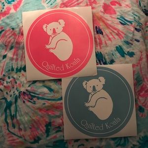 Two Quilted Koala Stickers