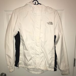 Women’s North Face White Rain Jacket