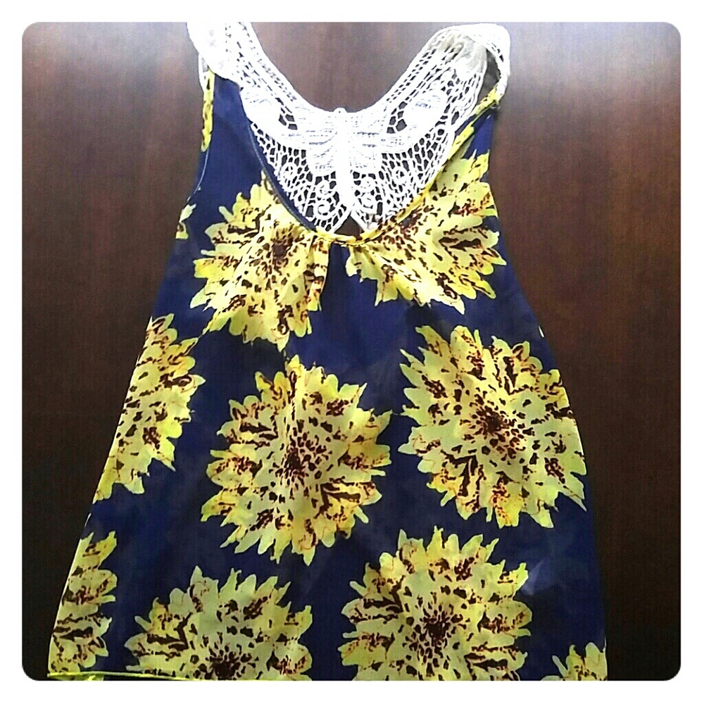 Boho Chic Sunflower Blouse