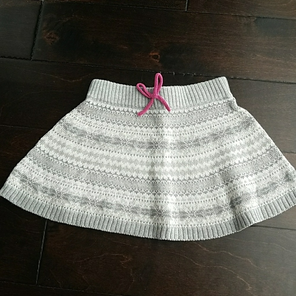 Toddler girl knit skirt