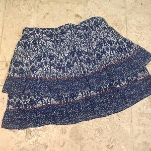Beautiful blue floral print Skirt Size 8