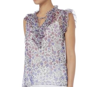 Intermix silk chiffon sleeveless top