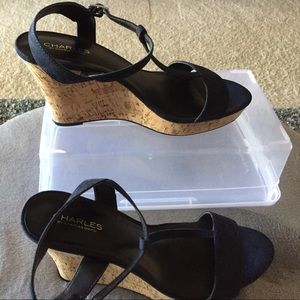 Navy Wedges by Charles David.