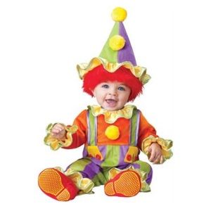 Cuddly clown infante costume 6 months