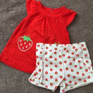 Strawberry Red Matching Set