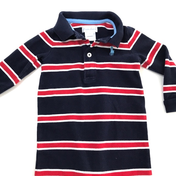Ralph Lauren Striped Cotton Rugby Coverall - Picture 2 of 8
