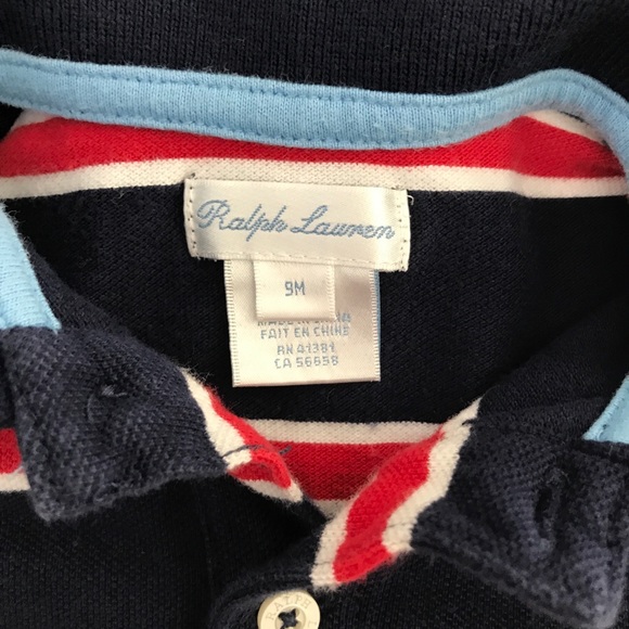Ralph Lauren Striped Cotton Rugby Coverall - Picture 5 of 8